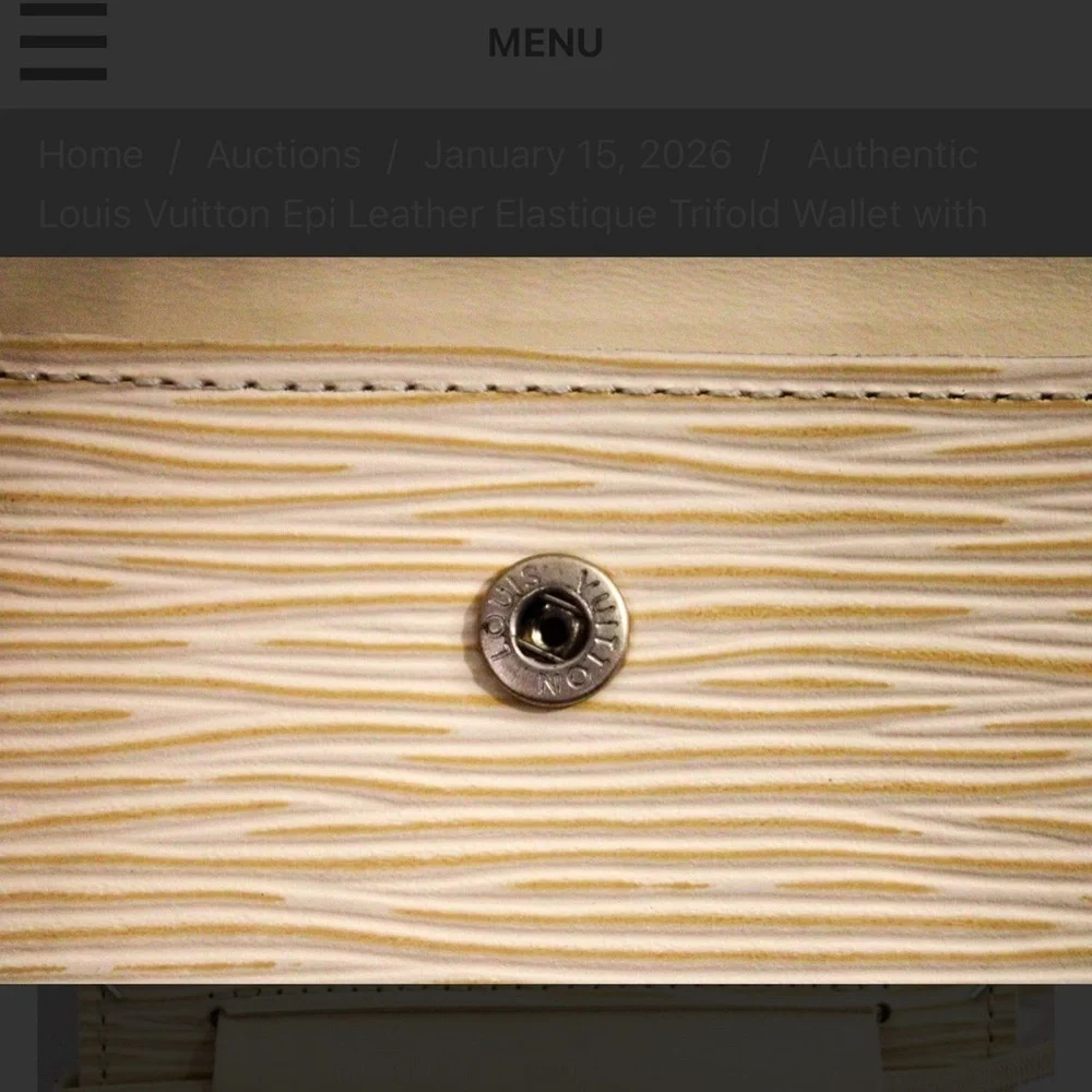 Louis Vuitton Beige Trifold Wallet